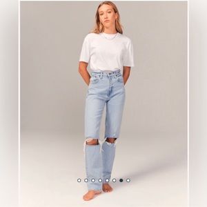 Abercrombie and Fitch 90’s straight curve love ultra high waisted